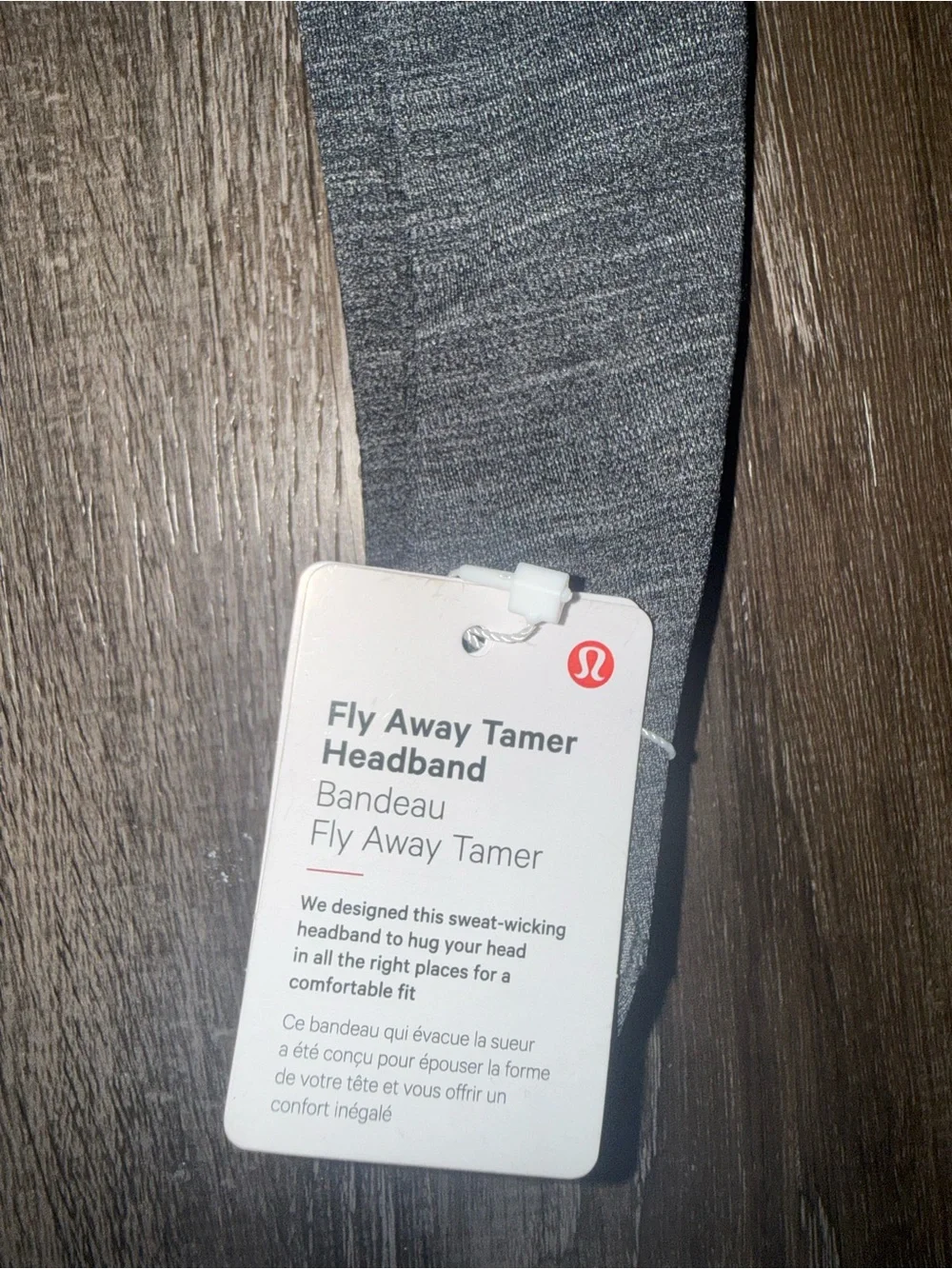 New lululemon athletica Fly Away Tamer Headband - Charcoal Gray